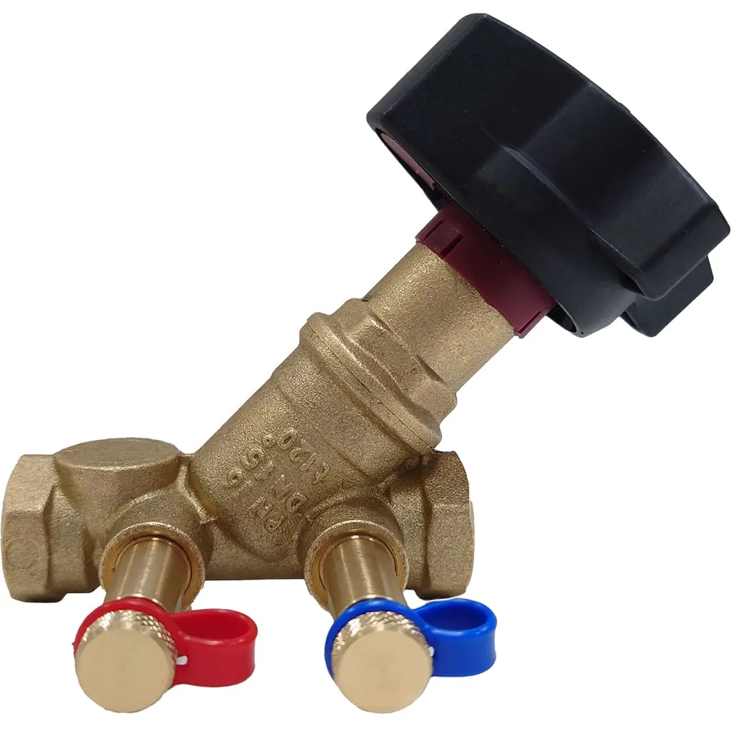 Клапан балансир. ручн. Ду 15 Ру 16 с вн.р. STAD-BY Kvs=2,97 Тип 2 с изм. ниппелями,без дренажа BY-52851015